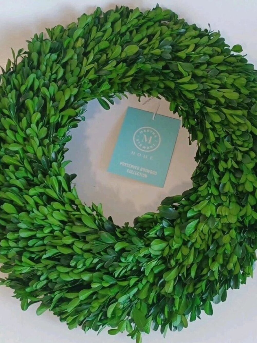 NWT 12in Real Preserved Boxwood Wreath